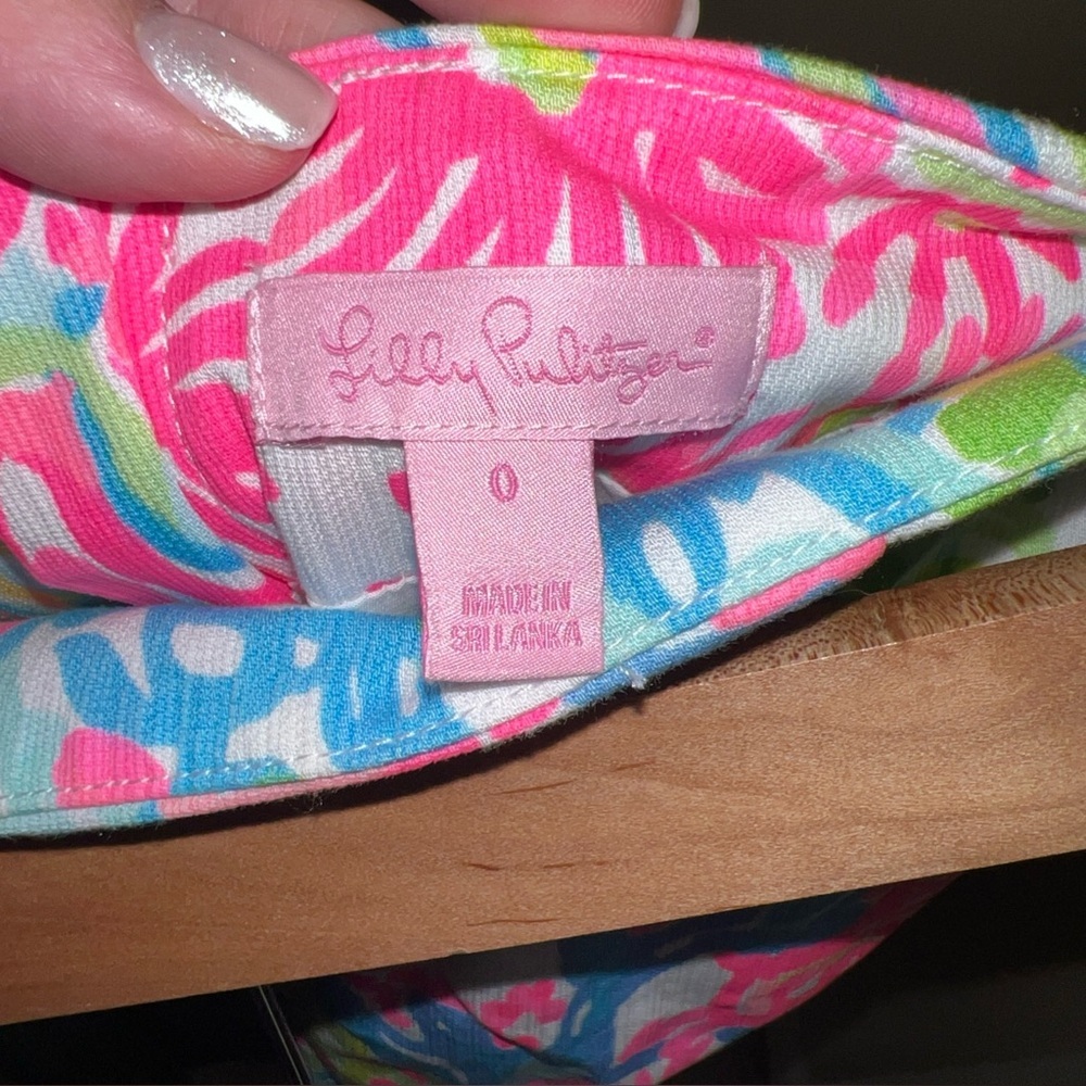 Lilly Pulitzer Lovers Coral Marigold Skort Sz 0 - Picture 6 of 6